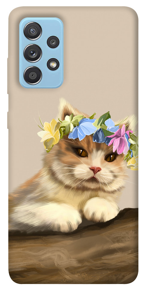 

Чохол Cat in flowers для Samsung Galaxy A52 5G 1380745