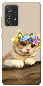 Чехол Cat in flowers для Galaxy A72 4G
