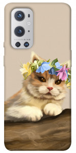 Чехол Cat in flowers для Oneplus 9 pro