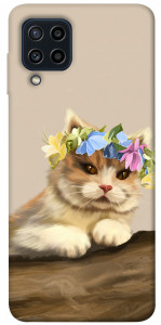 Чехол Cat in flowers для Galaxy M22