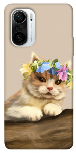 Чохол Cat in flowers для Xiaomi Redmi K40