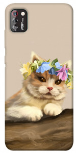 Чехол Cat in flowers для TECNO POP 4 Pro