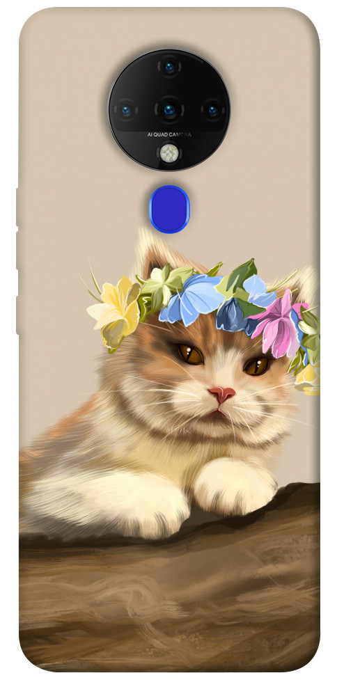 

Чехол Cat in flowers для TECNO Spark 6 1380779