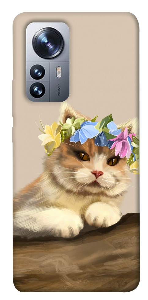 Чехол Cat in flowers для Xiaomi 12