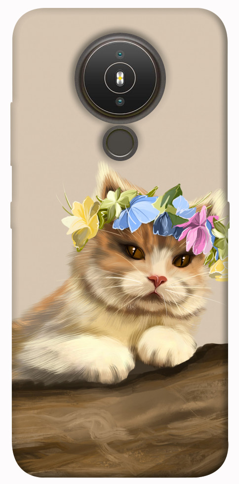 

Чехол Cat in flowers для Nokia 1.4 1380787