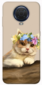 Чехол Cat in flowers для Nokia G10