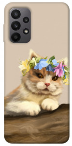 Чохол Cat in flowers для Galaxy A23