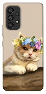 Чехол Cat in flowers для Galaxy A53