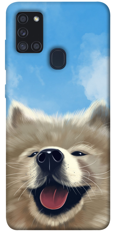 Чохол Samoyed husky для Galaxy A21s (2020)