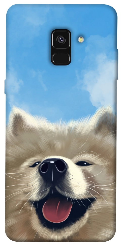 Чехол Samoyed husky для Galaxy A8 (2018)