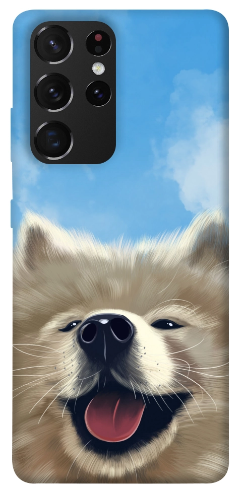 Чехол Samoyed husky для Galaxy S21 Ultra