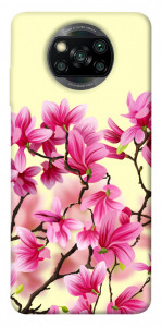 Чехол Цветы сакуры для Xiaomi Poco X3 NFC