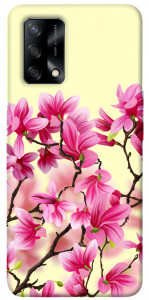 Чехол Цветы сакуры для Oppo A74 4G