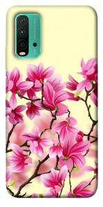 Чехол Цветы сакуры для Xiaomi Redmi Note 9 4G