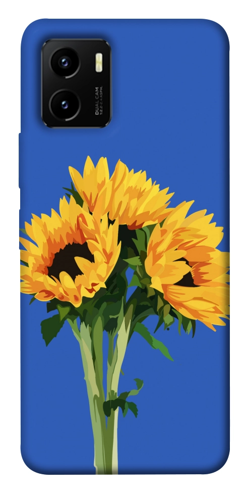 Чехол Bouquet of sunflowers для Vivo Y15s