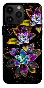 Чехол Flowers on black для iPhone 14 Pro Max