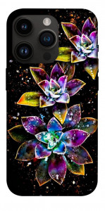 Чехол Flowers on black для iPhone 14 Pro