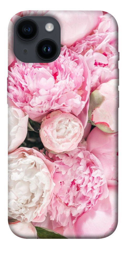 Чохол Pink peonies для iPhone 14