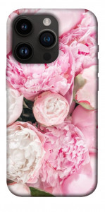 Чохол Pink peonies для iPhone 14 Pro