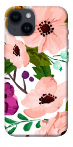 Чехол Акварельные цветы для iPhone 14