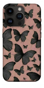 Чехол Порхающие бабочки для iPhone 14 Pro