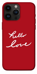 Чехол Hello love для iPhone 14 Pro Max