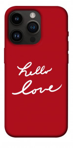 Чехол Hello love для iPhone 14 Pro