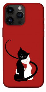Чехол Влюбленные коты для iPhone 14 Pro Max