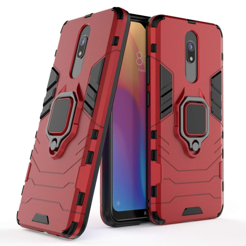 Ударопрочный чехол Transformer Ring for Magnet для Xiaomi Redmi 8 / 8A (Красный / Dante Red)