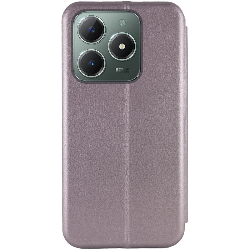 Кожаный чехол-книжка Classy для Realme C61 4G (Серый) в магазине vchehle.ua
