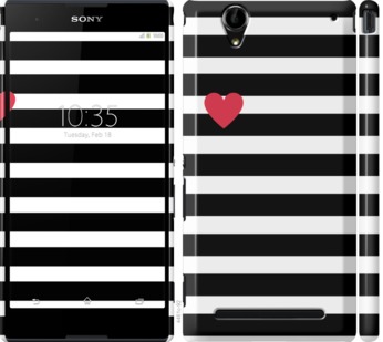 

Чохол Чорно-білі смуги на Sony Xperia T2 Ultra Dual D5322 751917