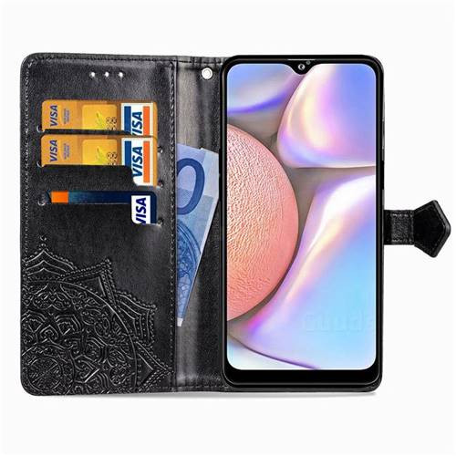 Кожаный чехол-книжка Art Case с визитницей для Samsung Galaxy A10s (Черный) в магазине vchehle.ua