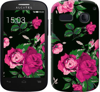 

Чохол Троянди на чорному тлі на Alcatel One Touch Pop C3 4033D 547204