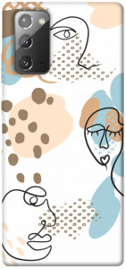 Чехол Face pattern для Galaxy Note 20