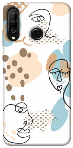 Чохол Face pattern для Huawei P30 Lite