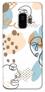 Чехол Face pattern для Galaxy S9