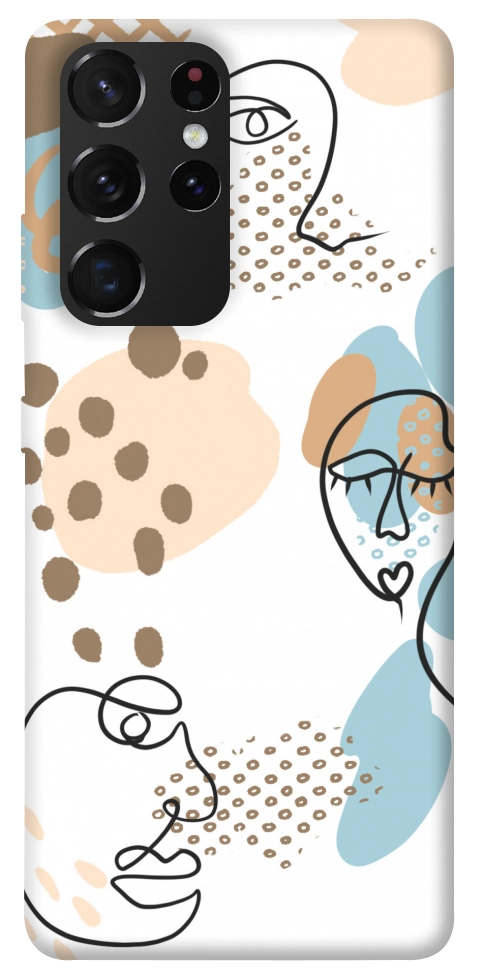 Чохол Face pattern для Galaxy S21 Ultra