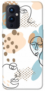 Чехол Face pattern для OnePlus 9