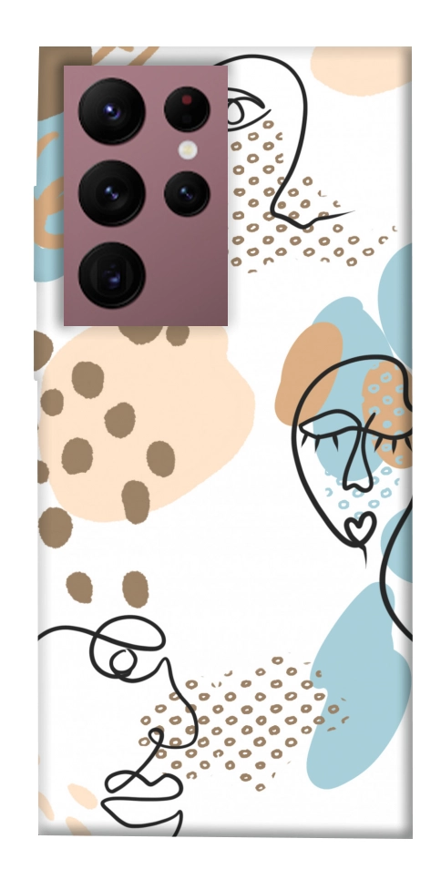 Чохол Face pattern для Galaxy S22 Ultra