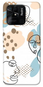 Чехол Face pattern для Xiaomi Redmi 10C