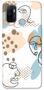 Чехол Face pattern для Oppo A53