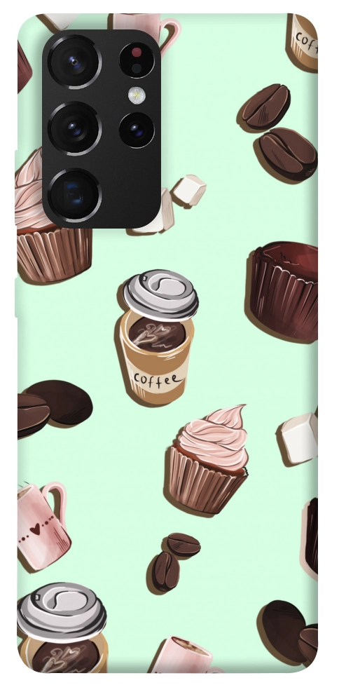 Чехол Coffee and sweets для Galaxy S21 Ultra