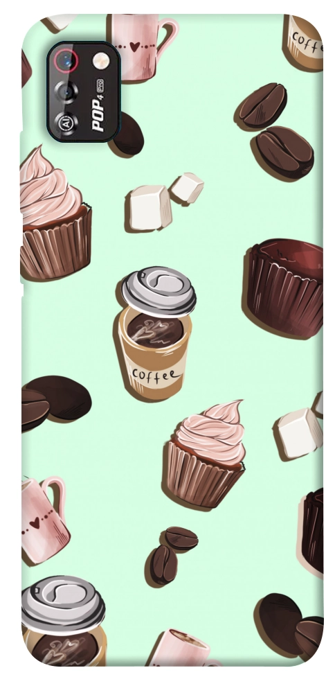 Чехол Coffee and sweets для TECNO POP 4 Pro