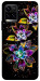 Чехол Flowers on black для Vivo Y21