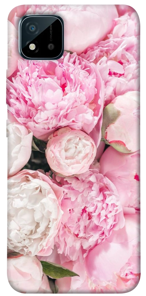 Чохол Pink peonies для Realme C20