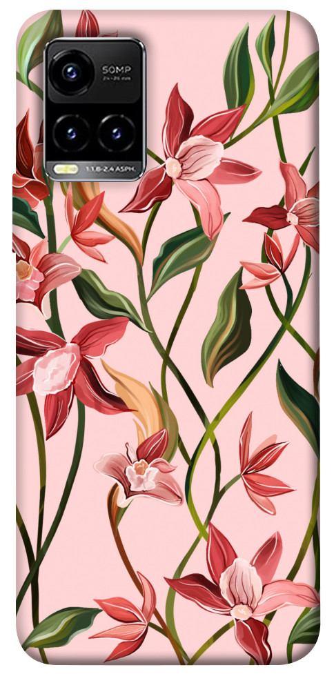 Чехол Floral motifs для Vivo Y21