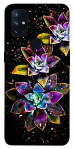Чехол Flowers on black для OnePlus Nord N10 5G