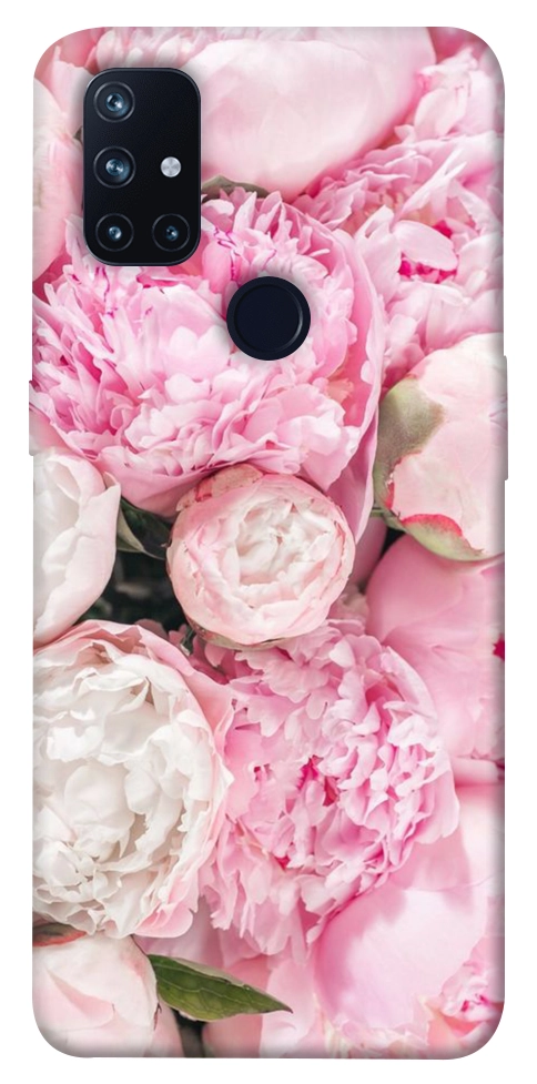 Чехол Pink peonies для OnePlus Nord N10 5G