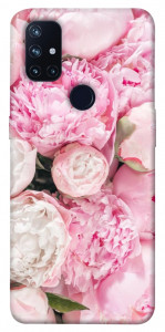 Чохол Pink peonies для OnePlus Nord N10 5G