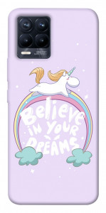 Чохол Believe in your dreams unicorn для Realme 8 Pro